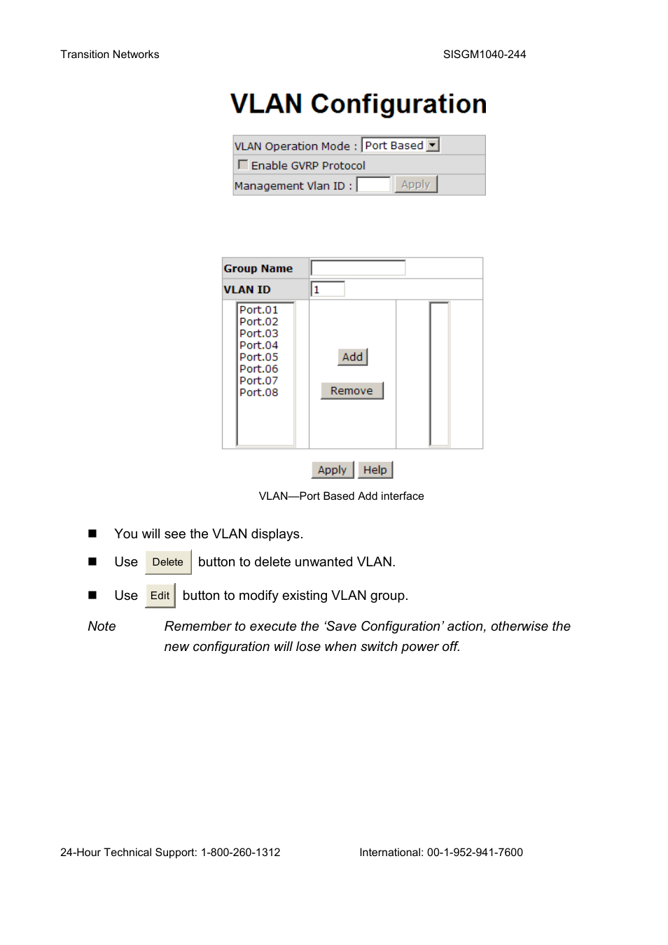 Transition Networks SISGM1040-244 User Manual | Page 91 / 117