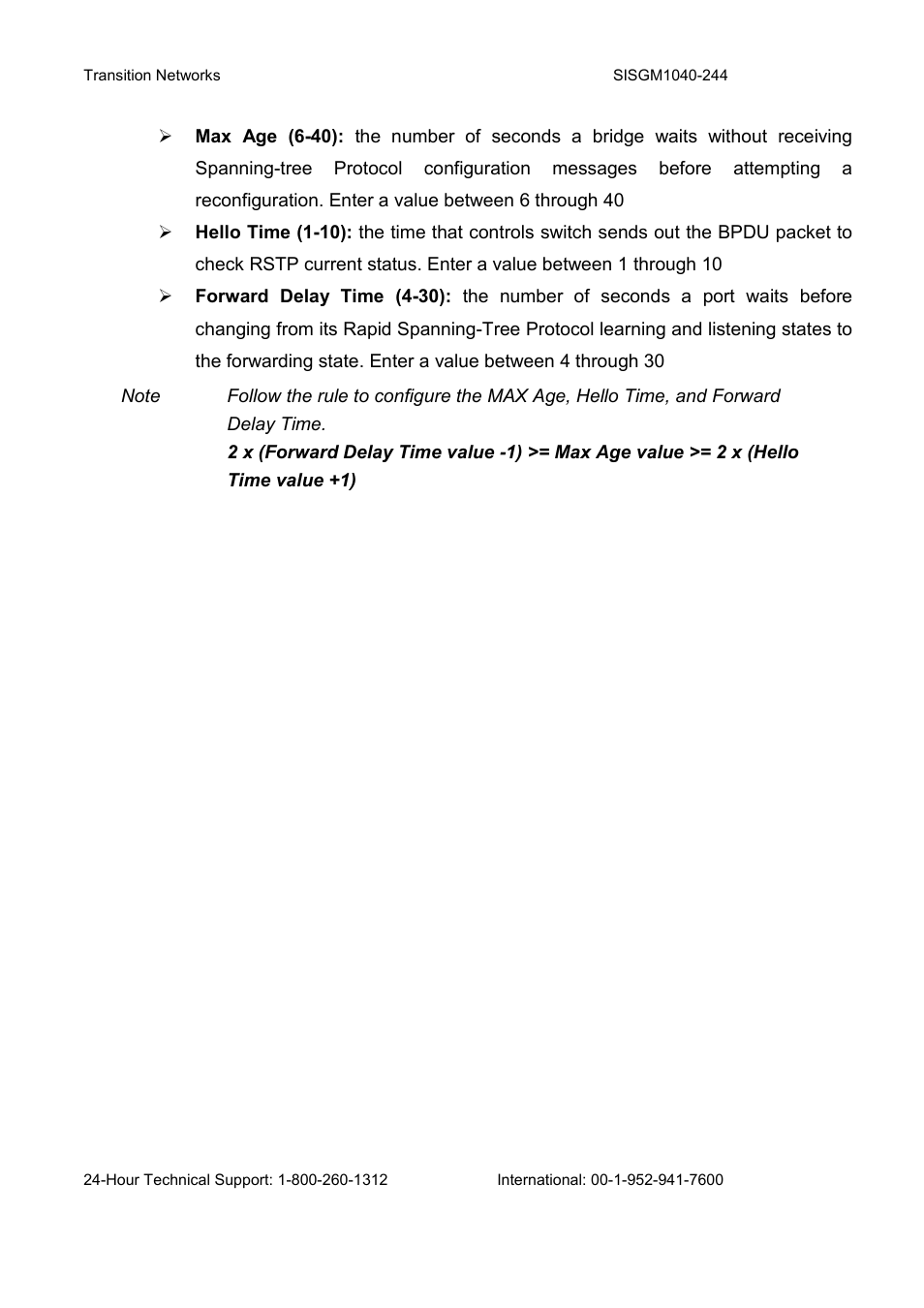 Transition Networks SISGM1040-244 User Manual | Page 96 / 117