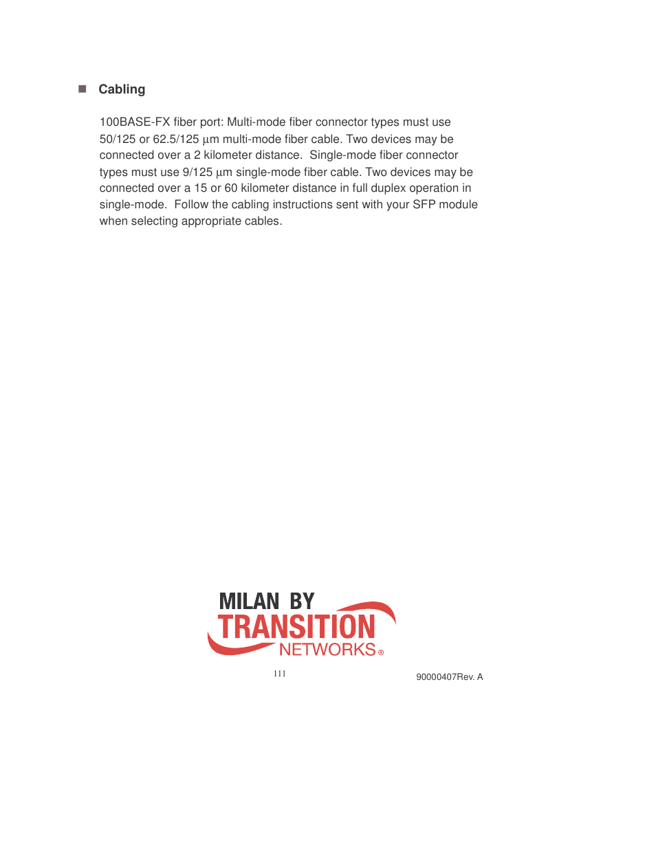 Transition Networks MIL-SM808GPXX User Manual | Page 117 / 117