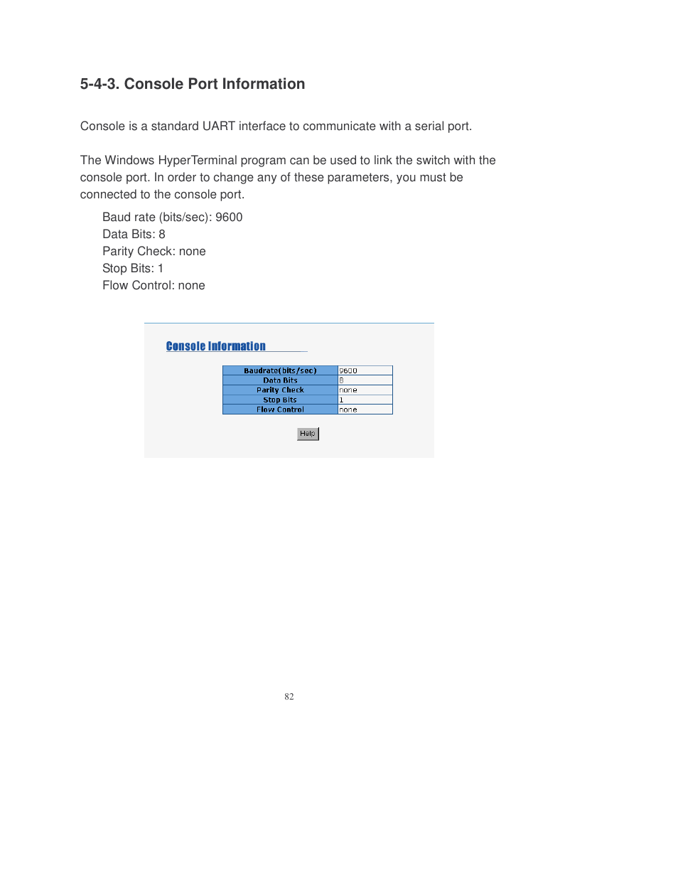 4-3. console port information | Transition Networks MIL-SM808GPXX User Manual | Page 88 / 117