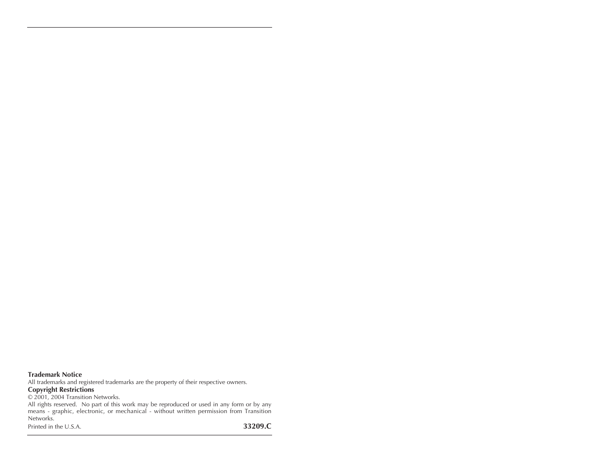 Transition Networks CPSMP-120 User Manual | Page 7 / 7