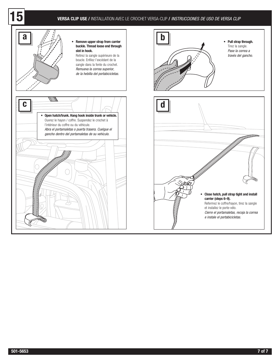 Thule Passage 911 User Manual | Page 7 / 26