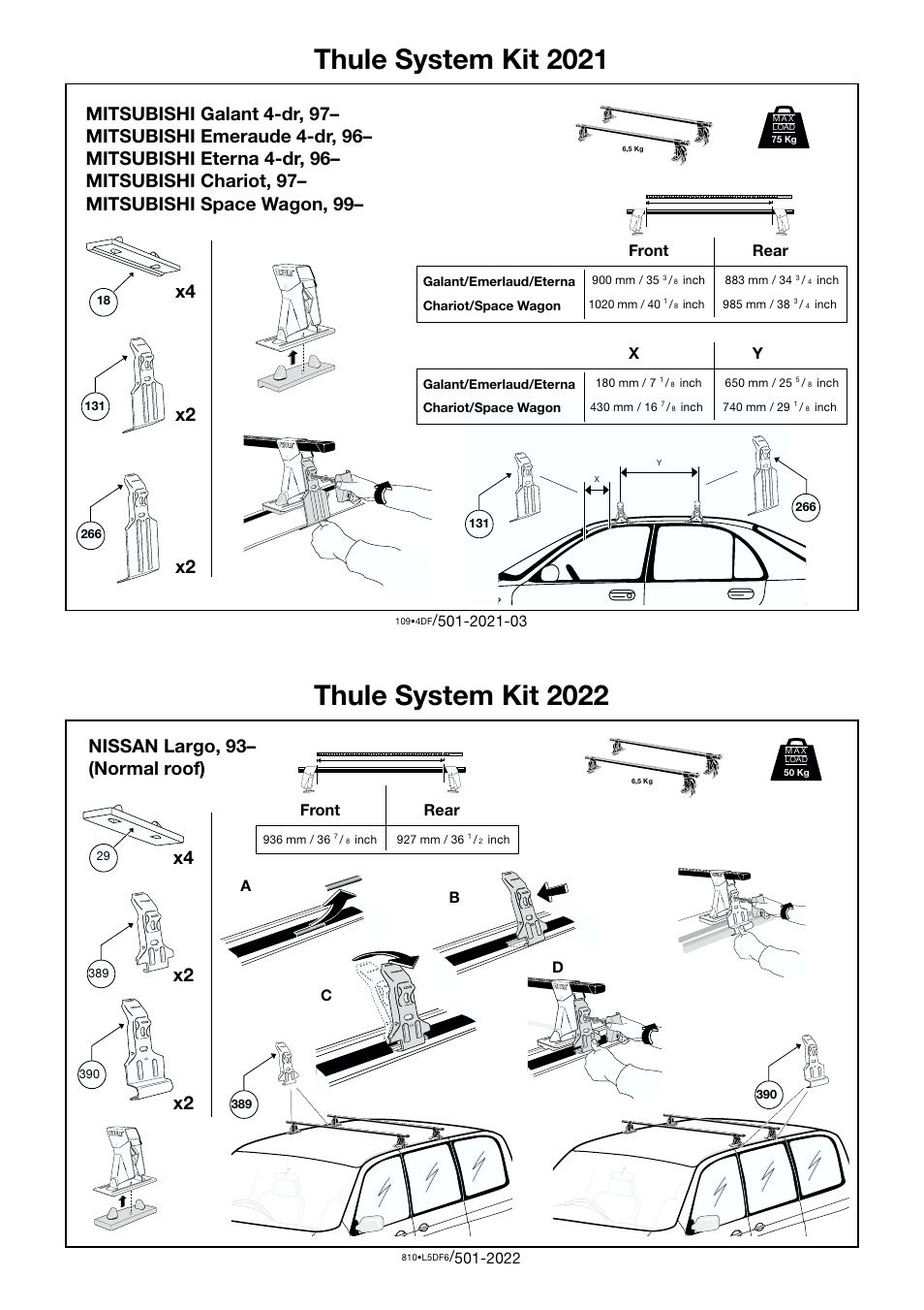 Thule 2021 User Manual | 1 page