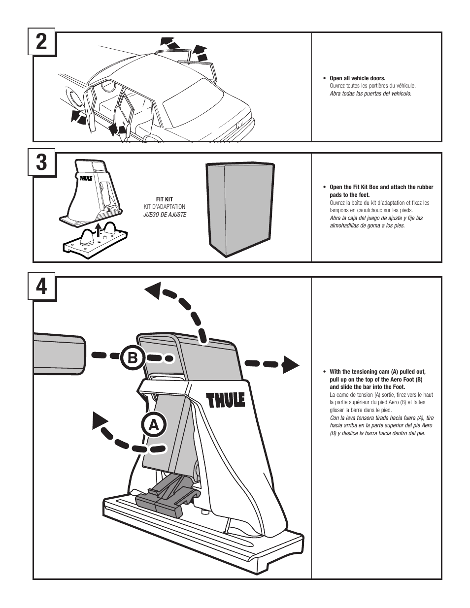 Thule 400XT User Manual | Page 2 / 6