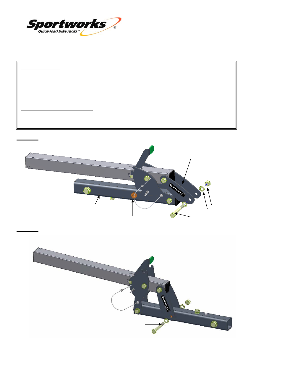 Transport t2 | Thule Transport T2 User Manual | Page 2 / 12