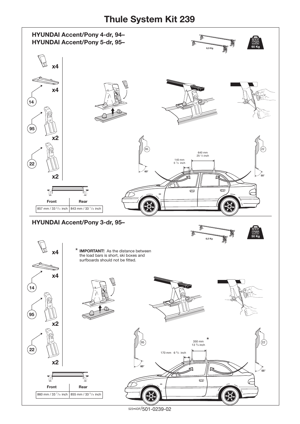 Thule 239 User Manual | 1 page