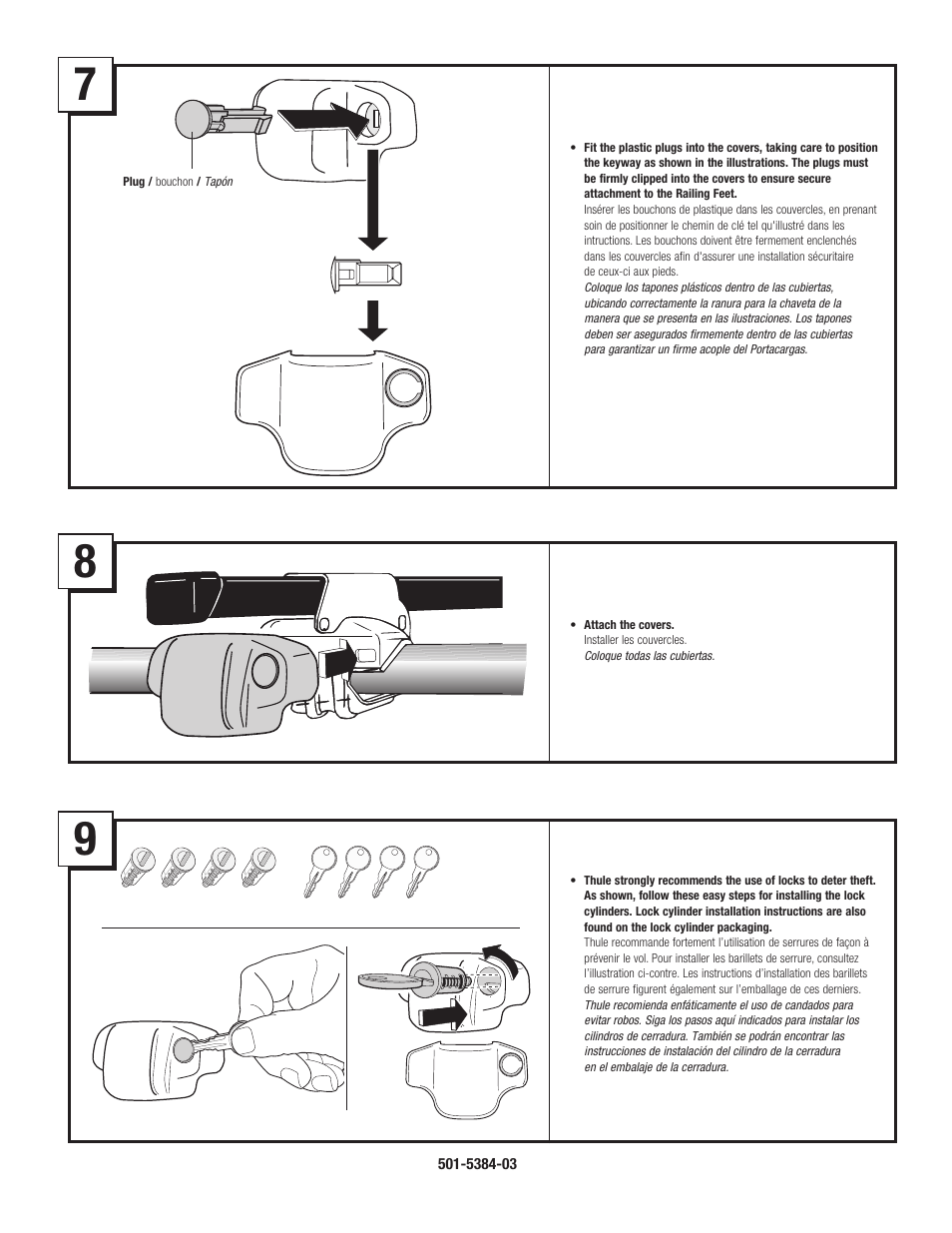 Thule Railing Foot Half Pack 4152 User Manual | Page 3 / 5