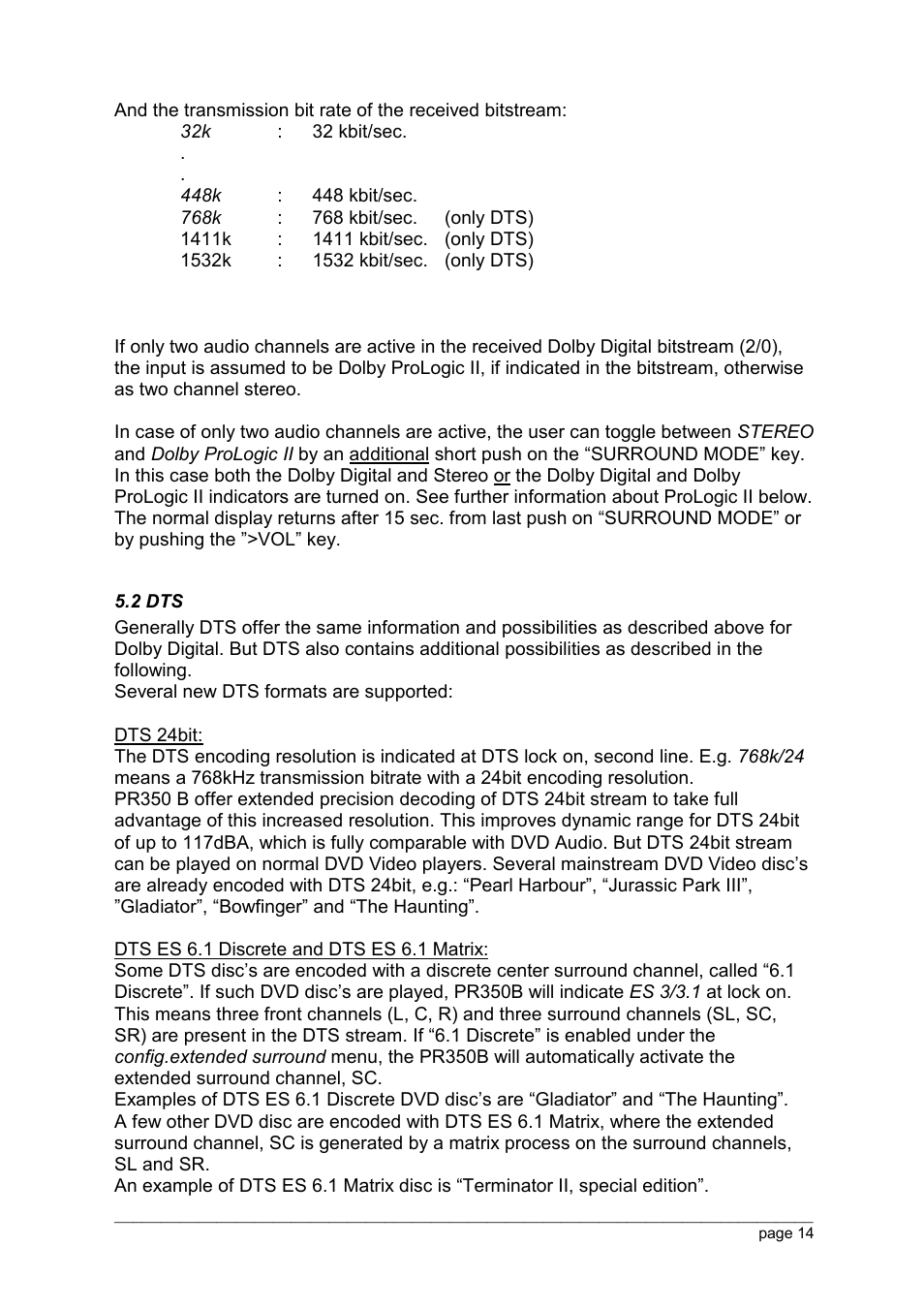 Thule PR350 B V350 User Manual | Page 14 / 26