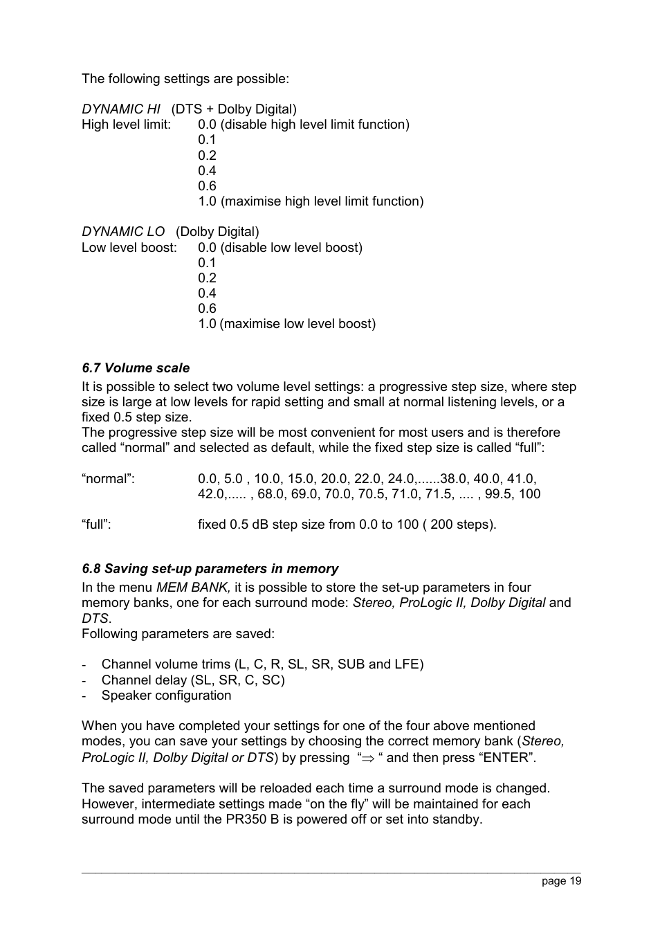 Thule PR350 B V350 User Manual | Page 19 / 26