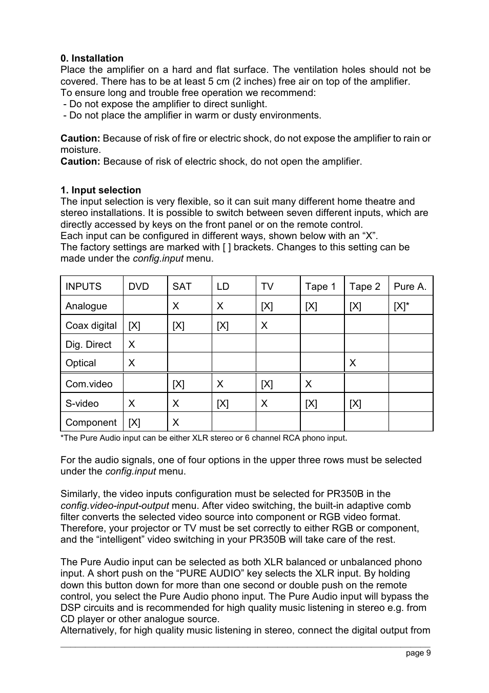 Thule PR350 B V350 User Manual | Page 9 / 26