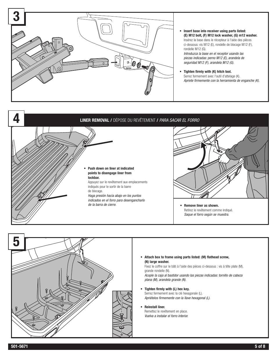 Thule Transporter Combi 665C User Manual | Page 5 / 10