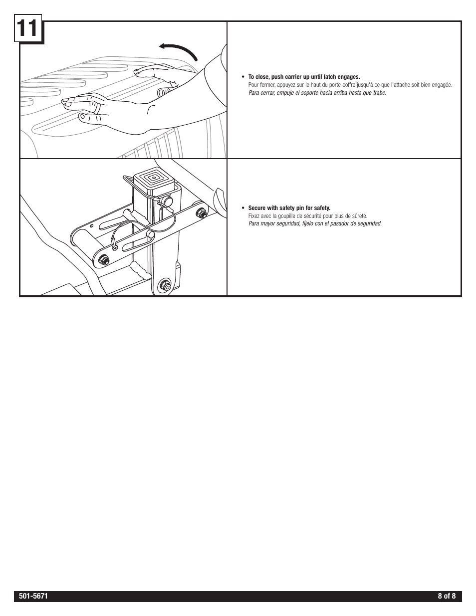 Thule Transporter Combi 665C User Manual | Page 8 / 10