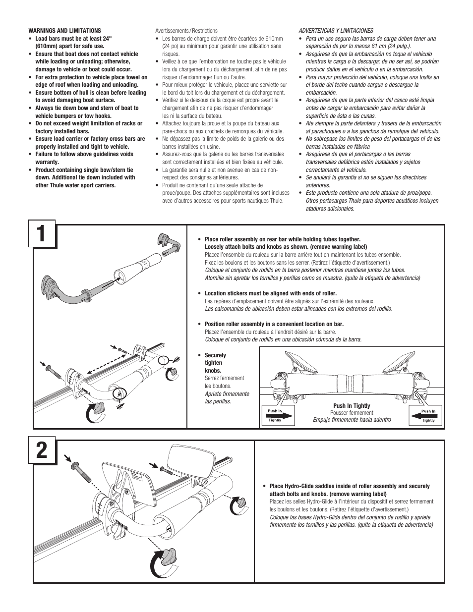 Thule 877xt User Manual | Page 2 / 7