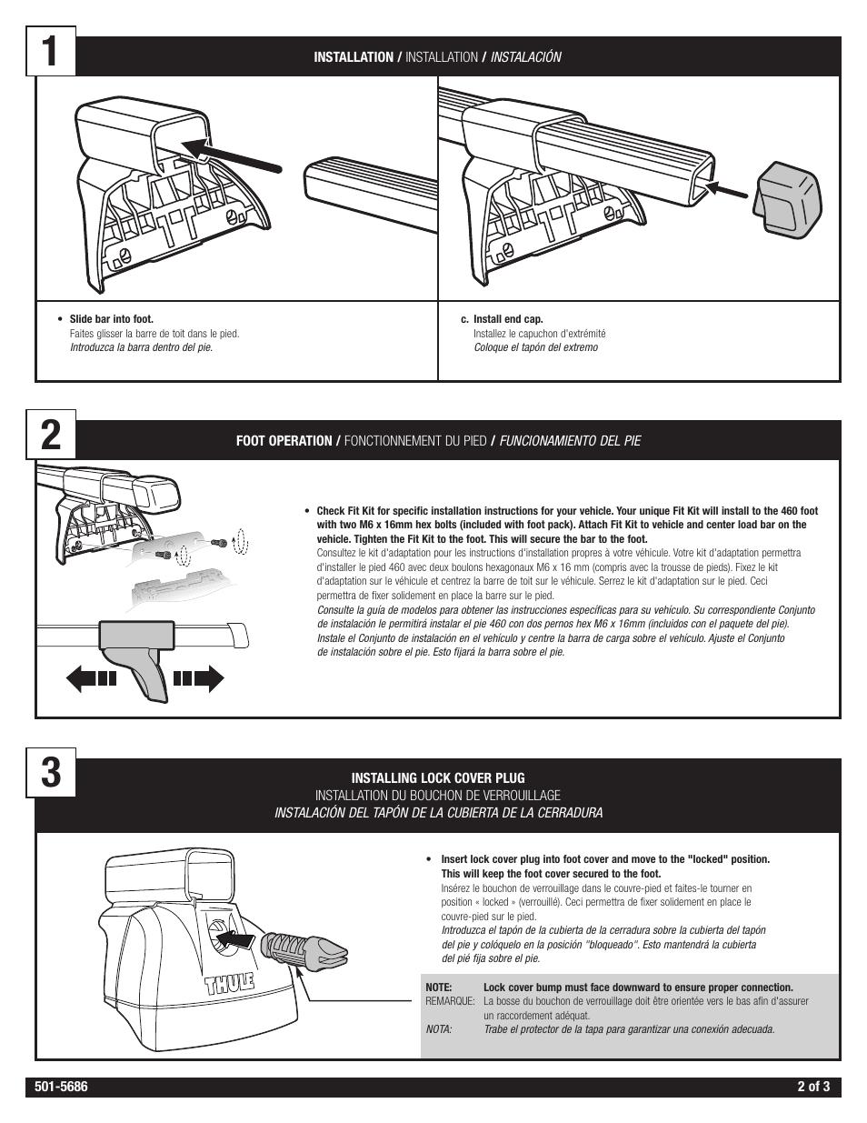 Thule 460 User Manual | Page 2 / 5