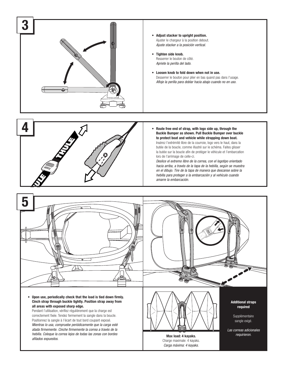 Thule 830 Stacker User Manual | Page 3 / 7