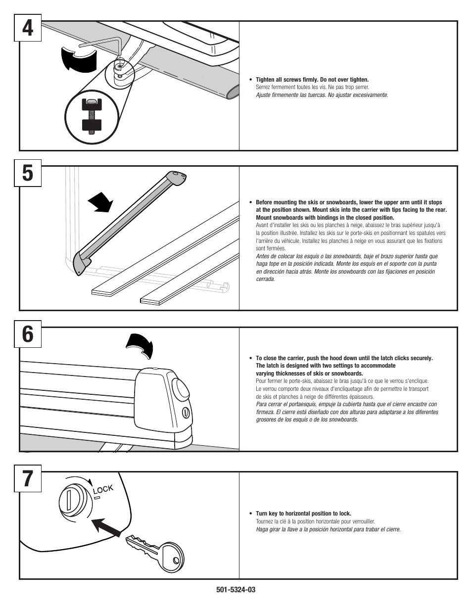 Thule Universal Flat Top Ski Carrier 91725 User Manual | Page 2 / 4