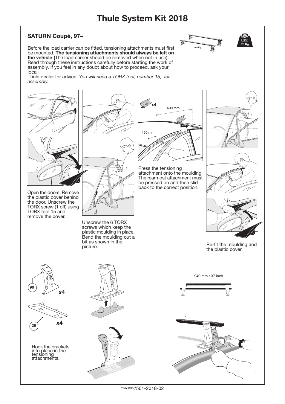 Thule 2018 User Manual | 1 page