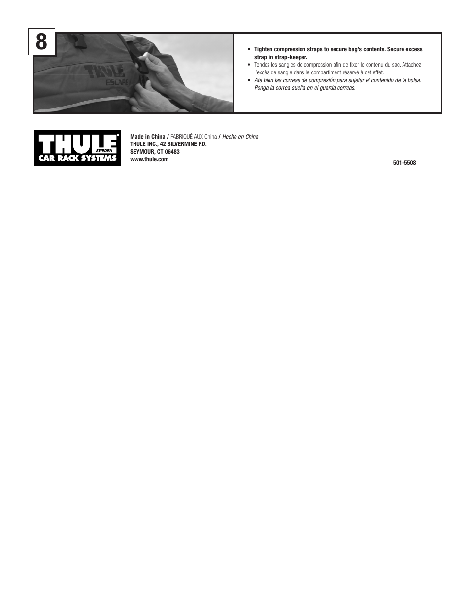 Thule 866 - Escape II User Manual | Page 4 / 5