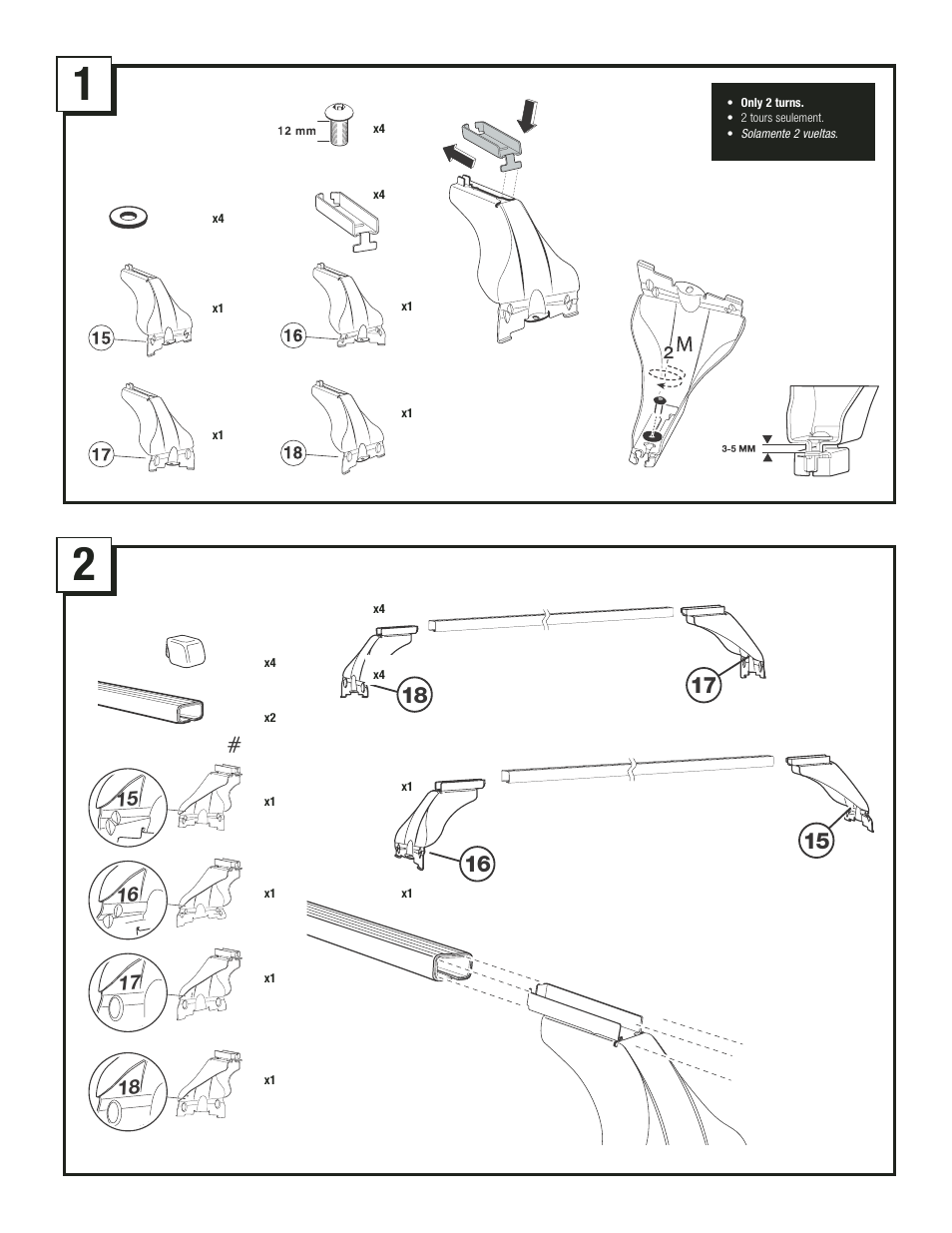 Thule Specialty Carrier 758 User Manual | Page 2 / 5