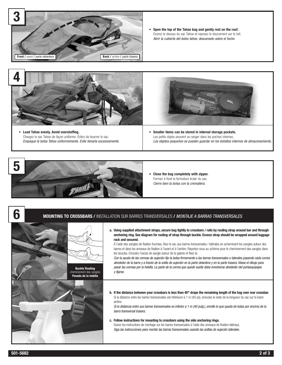 Thule Tahoe Bag 867 User Manual | Page 2 / 5