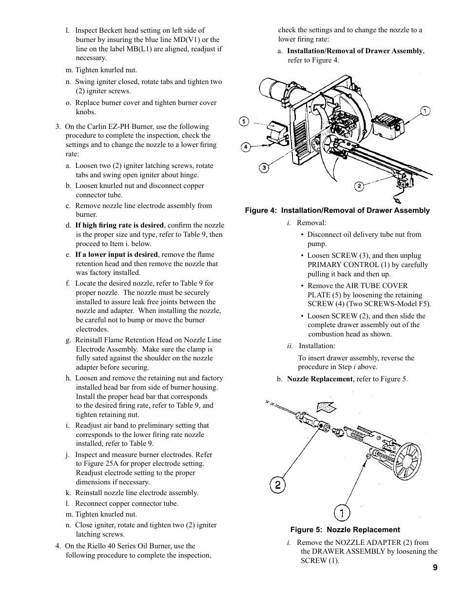 The New Yorker Store Cast Iron-Oil Fired Boiler CL User Manual | Page 9 / 52