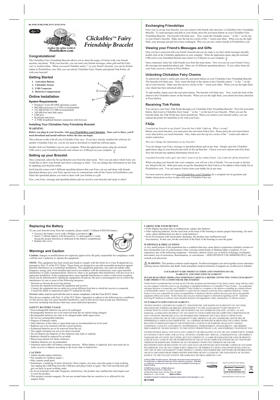 Techno Source Clickables 21111 User Manual | 1 page