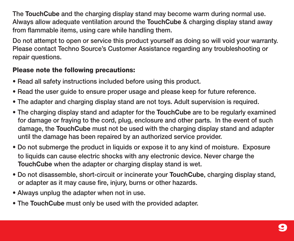 Techno Source Rubik's TouchCube User Manual | Page 11 / 15