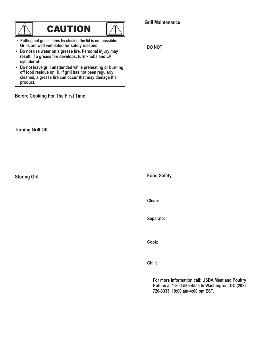 Caution | Thermos 4611118 User Manual | Page 6 / 16