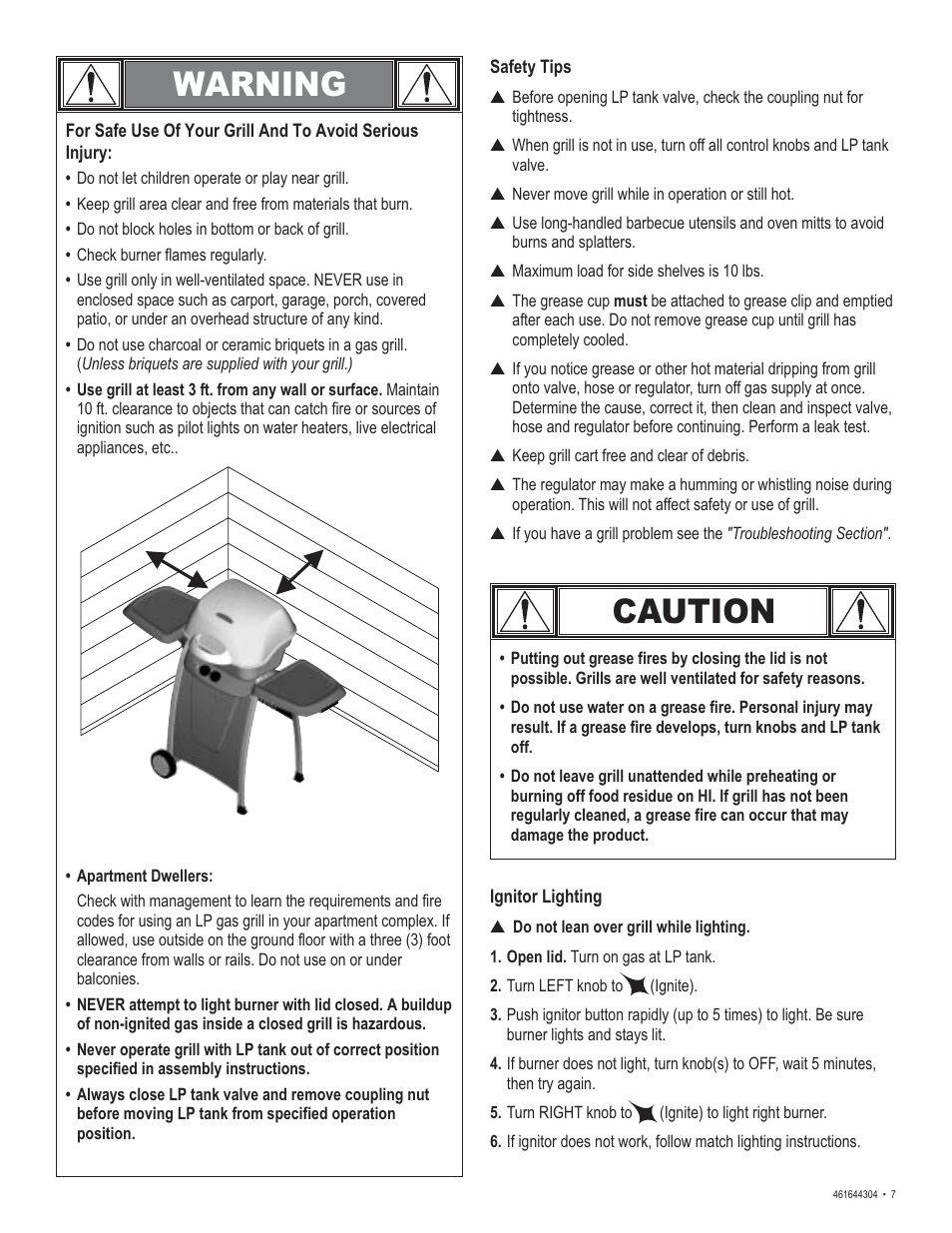Warning, Caution | Thermos 461644304 User Manual | Page 7 / 12