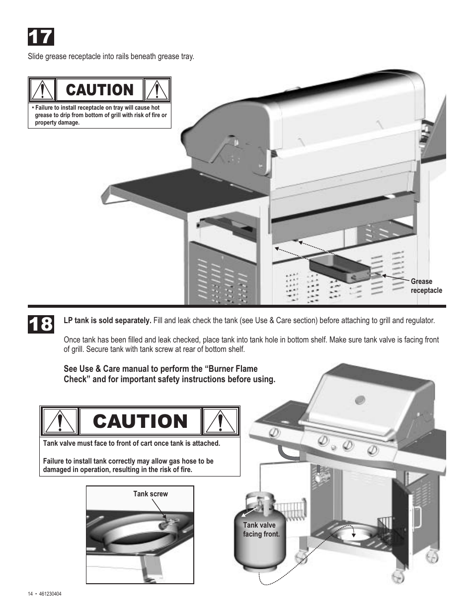 Caution | Thermos 461230404 User Manual | Page 14 / 24