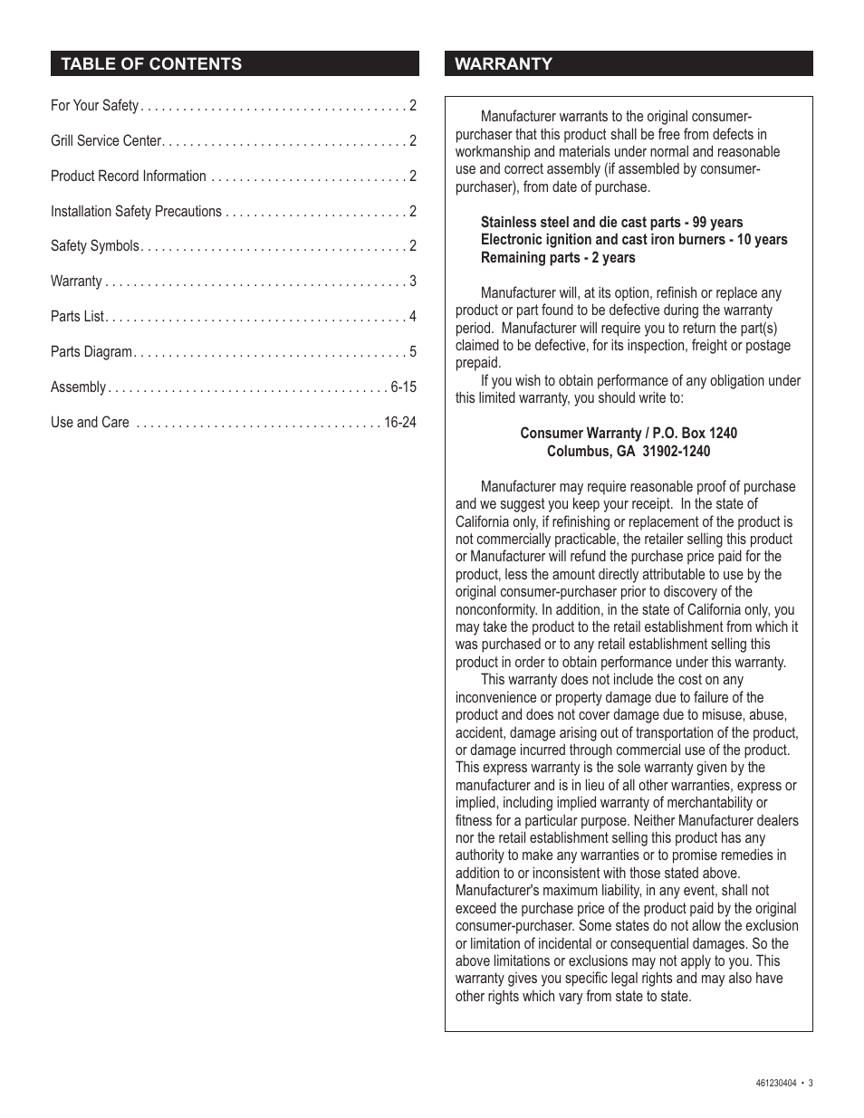 Thermos 461230404 User Manual | Page 3 / 24