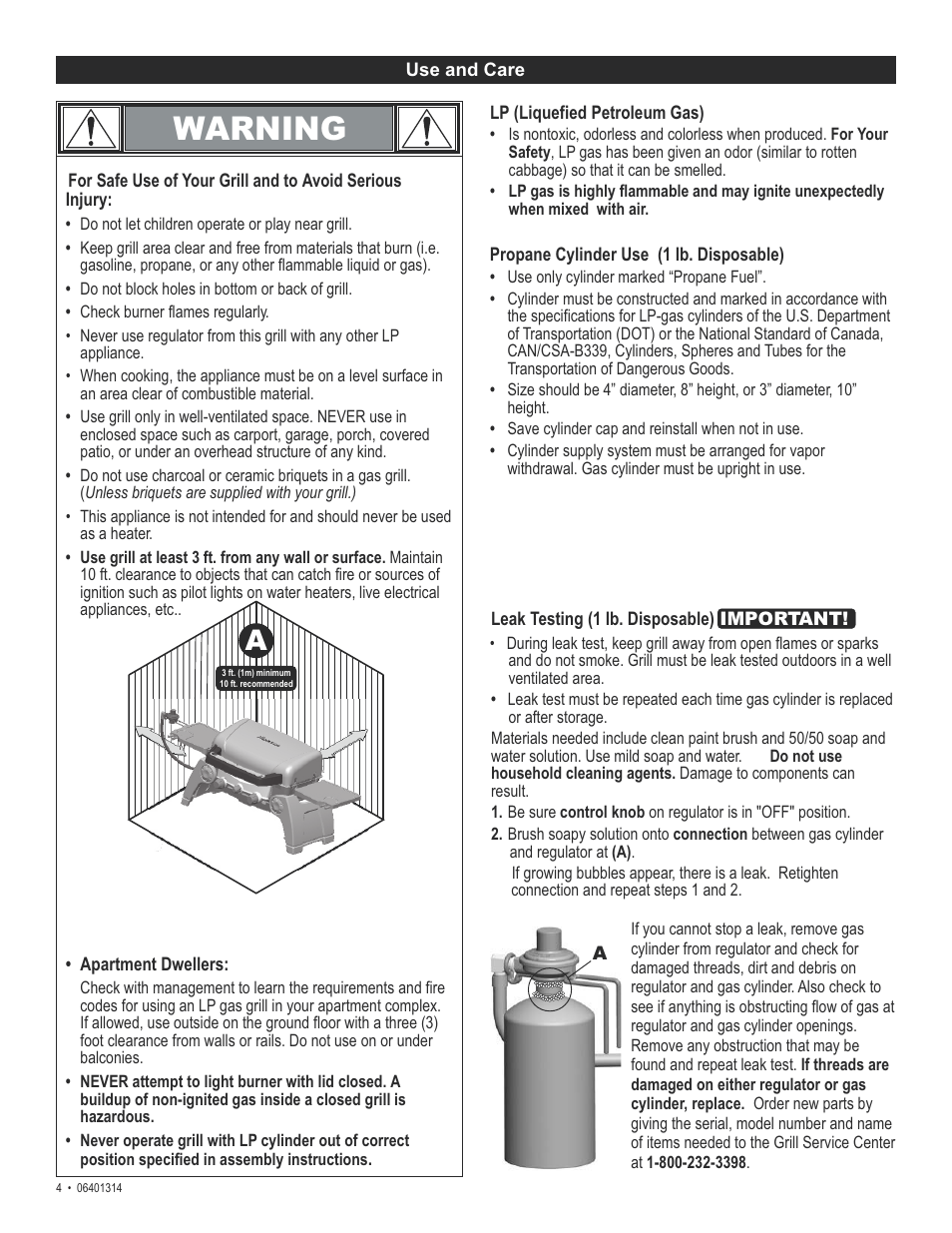 Warning | Thermos EXPRESS 06401314 User Manual | Page 4 / 20