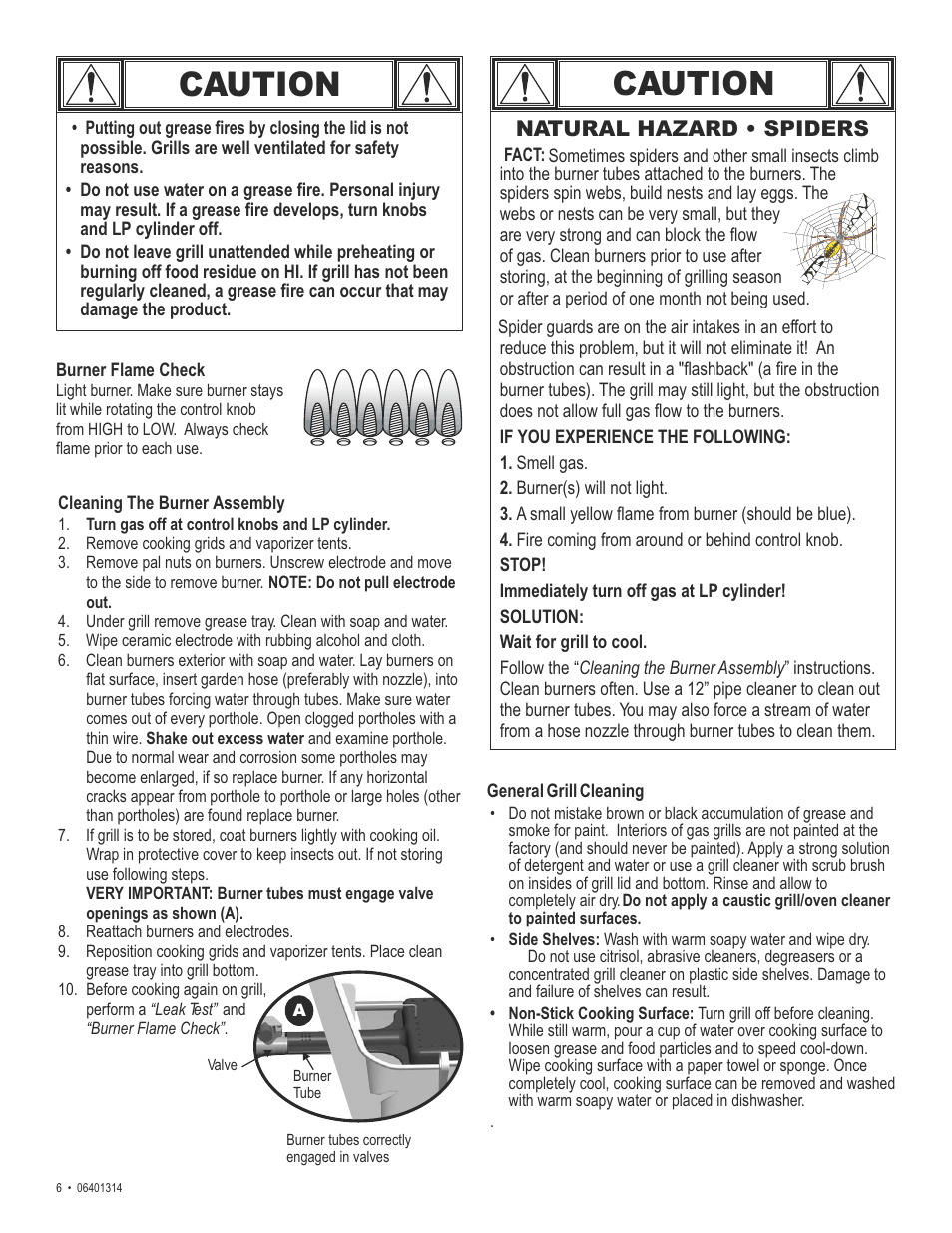 Caution, Natural hazard • spiders | Thermos EXPRESS 06401314 User Manual | Page 6 / 20