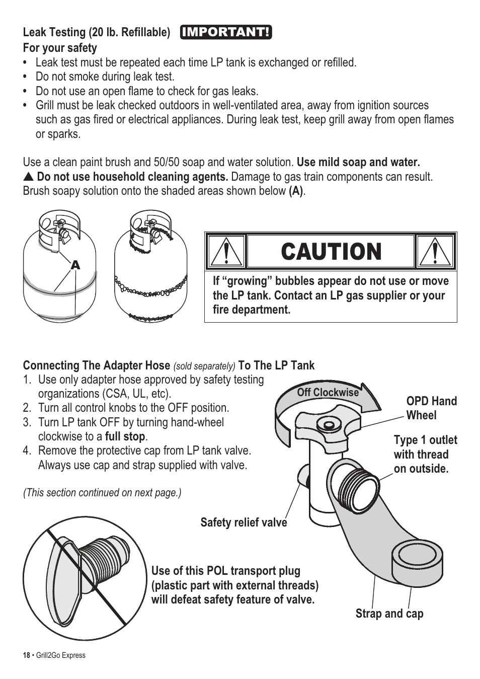 Caution | Thermos EXPRESS 465630503 User Manual | Page 18 / 32