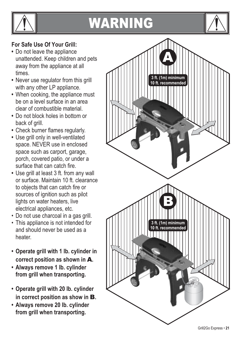 Warning | Thermos EXPRESS 465630503 User Manual | Page 21 / 32