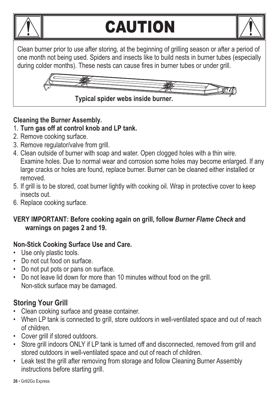 Caution | Thermos EXPRESS 465630503 User Manual | Page 26 / 32