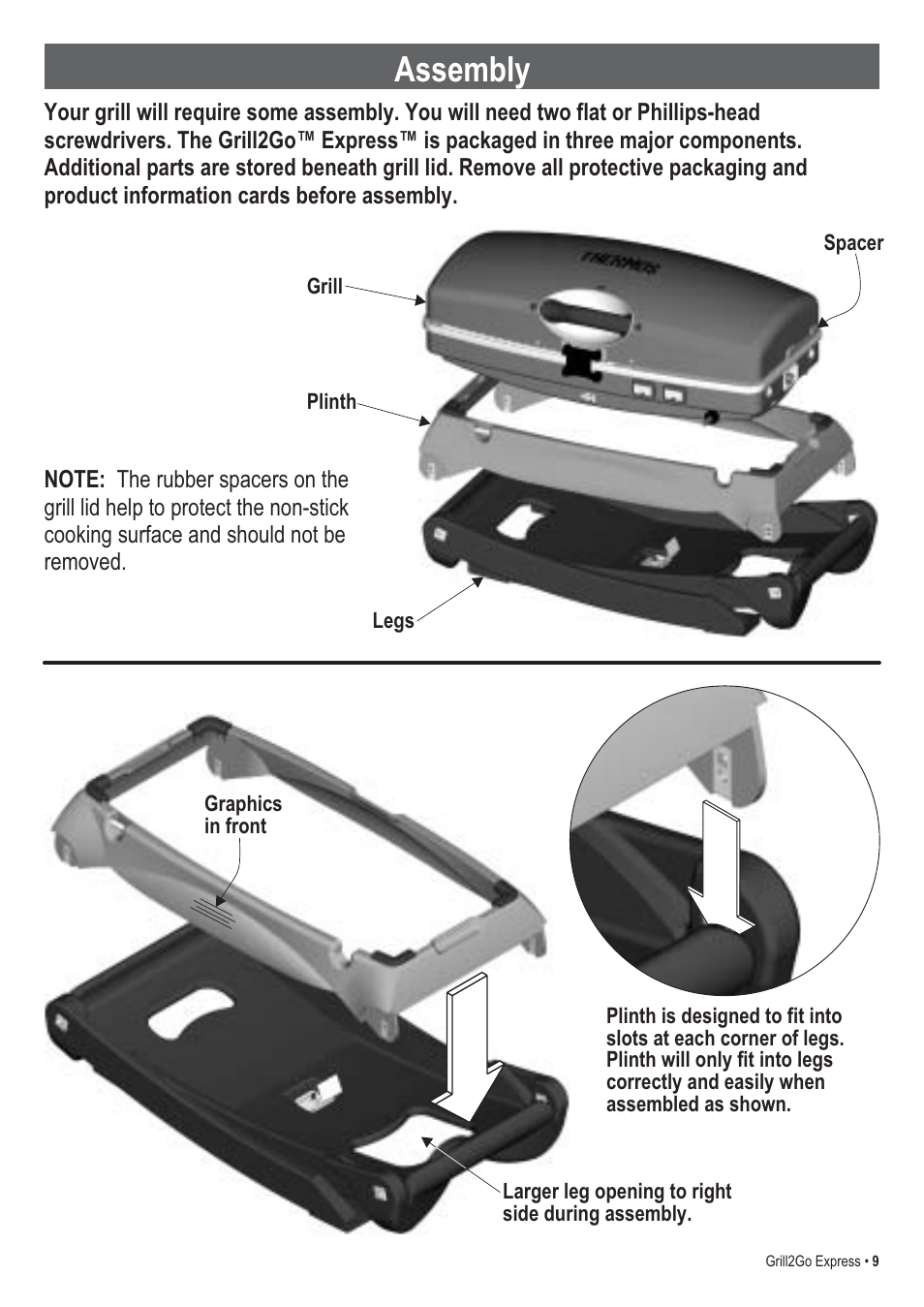 Assembly | Thermos EXPRESS 465630503 User Manual | Page 9 / 32