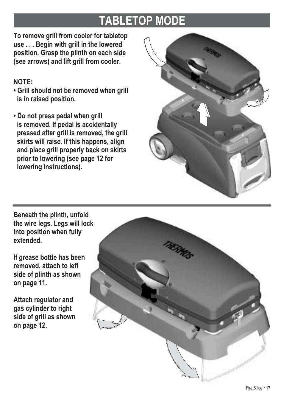 Tabletop mode | Thermos 465630003 User Manual | Page 17 / 32