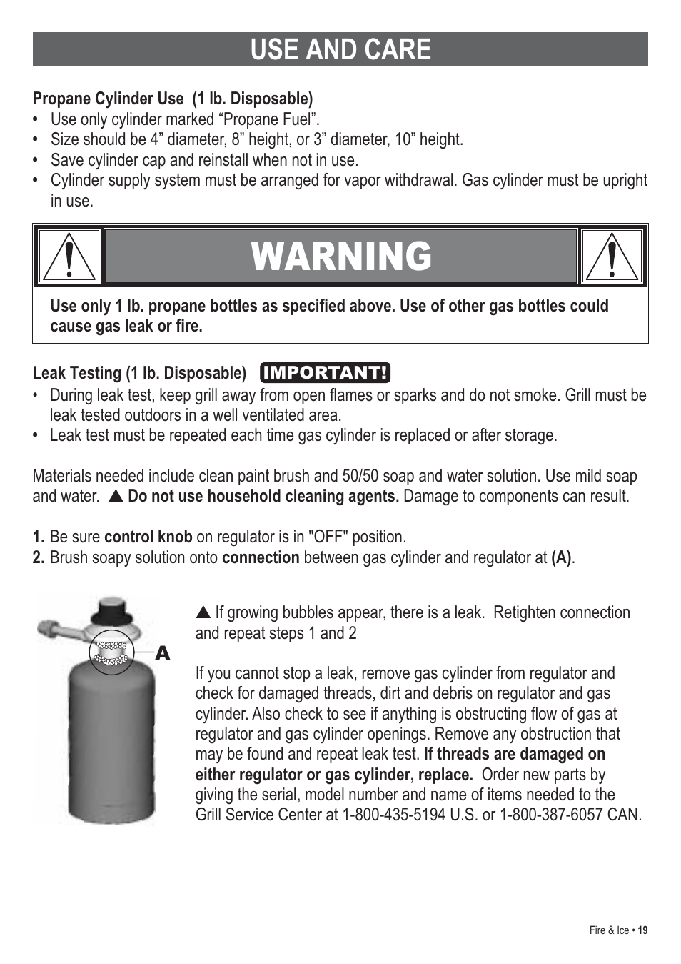 Warning, Use and care | Thermos 465630003 User Manual | Page 19 / 32