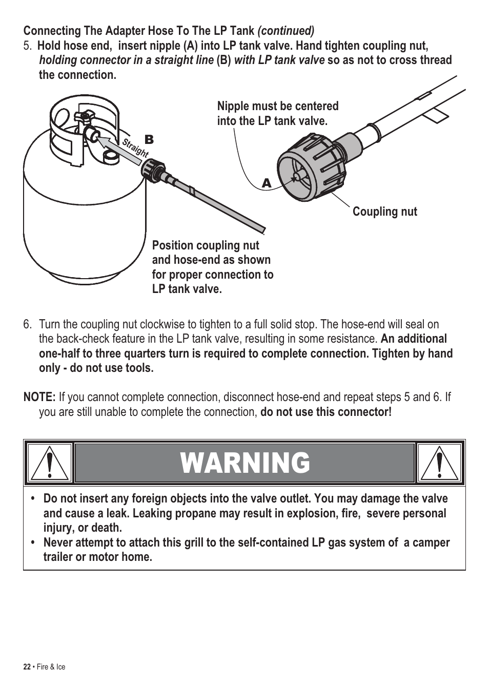 Warning | Thermos 465630003 User Manual | Page 22 / 32