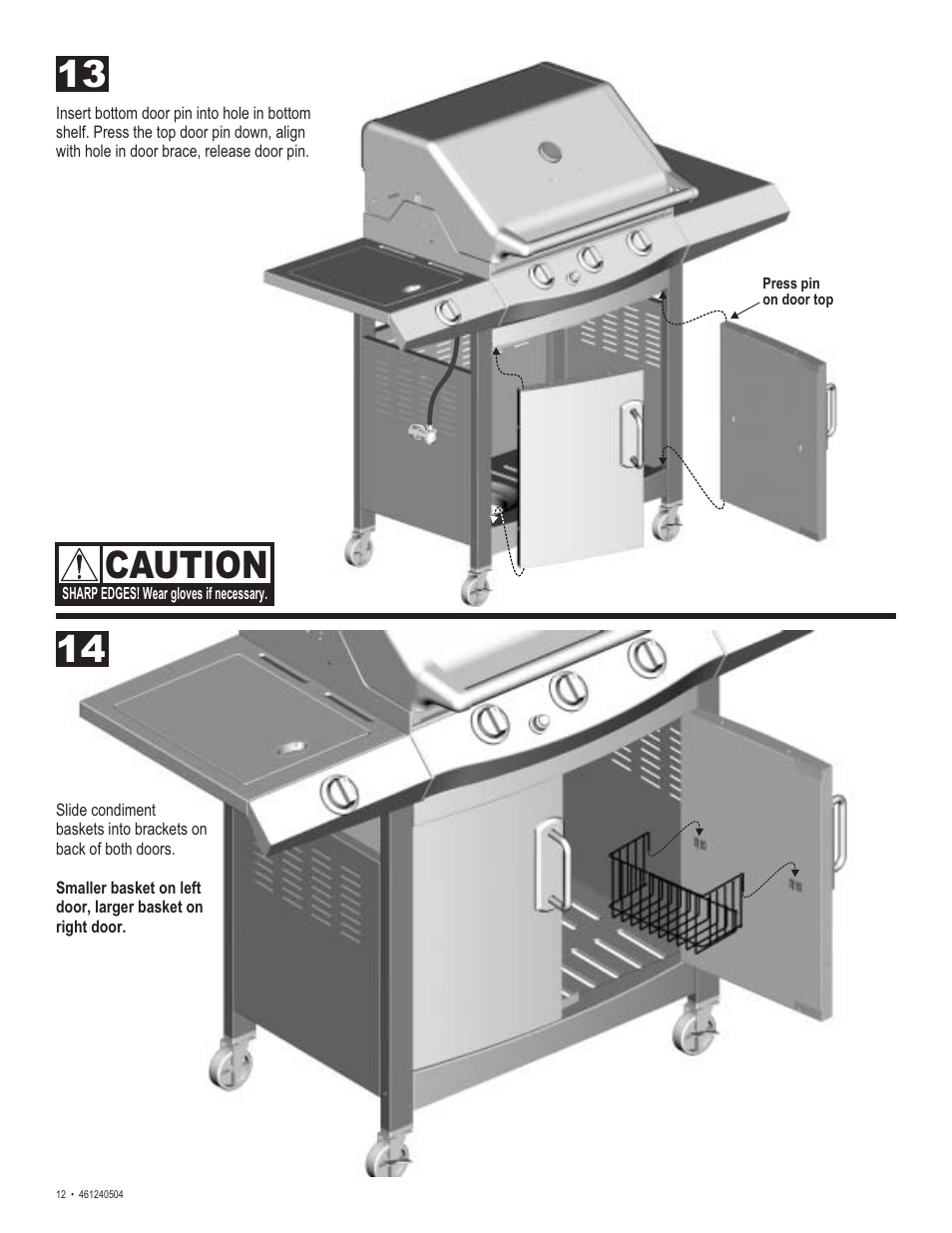 Caution | Thermos 461240504 User Manual | Page 12 / 28