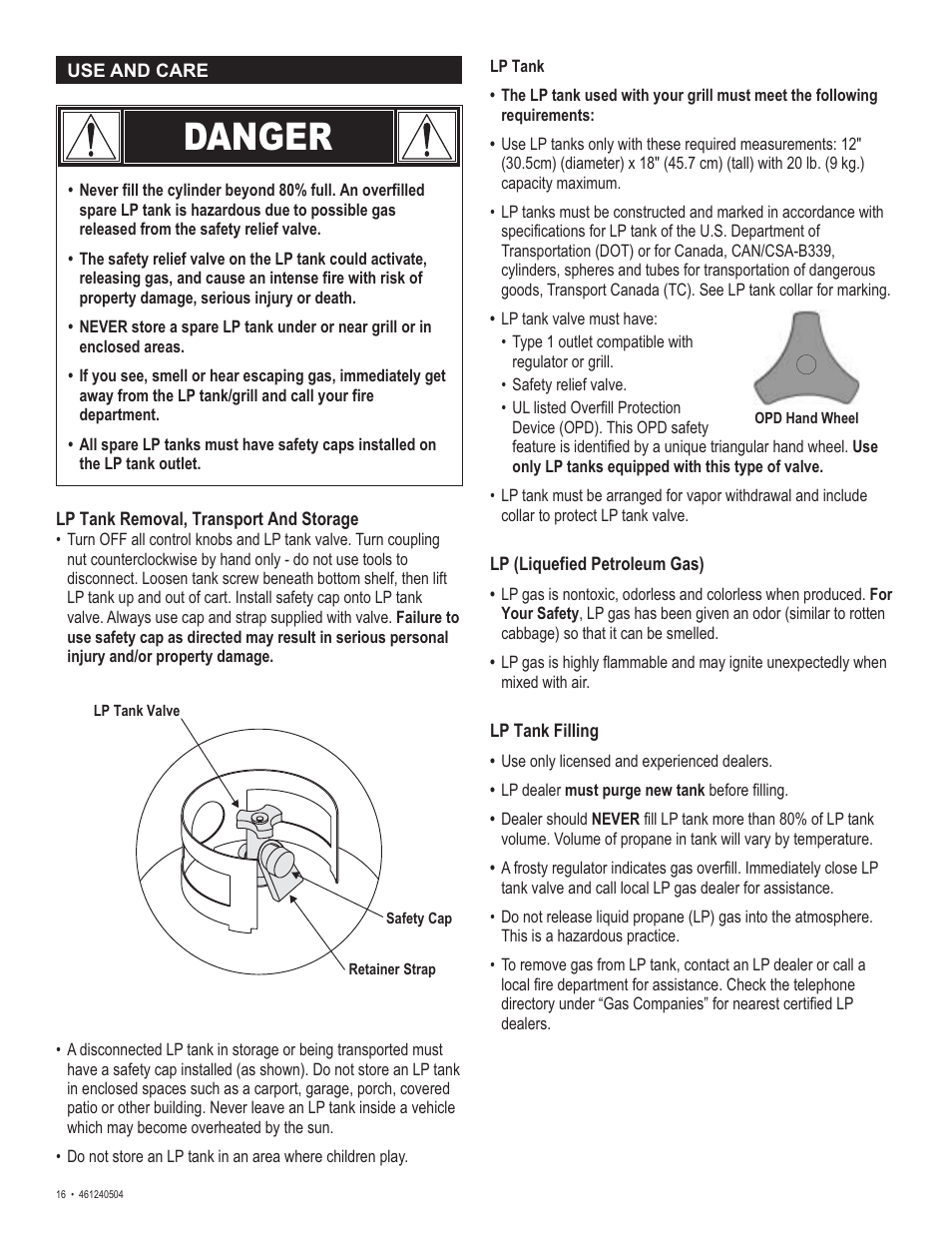 Danger | Thermos 461240504 User Manual | Page 16 / 28