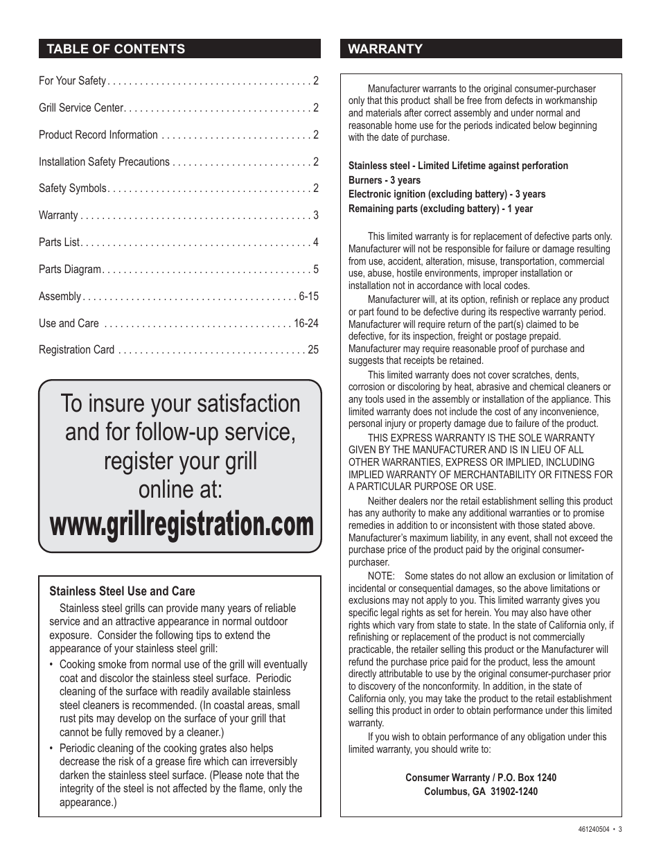Thermos 461240504 User Manual | Page 3 / 28