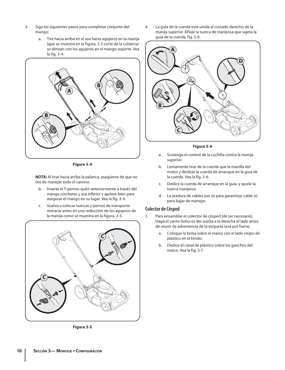 Colector de césped | Troy-Bilt TB280 ES User Manual | Page 36 / 52