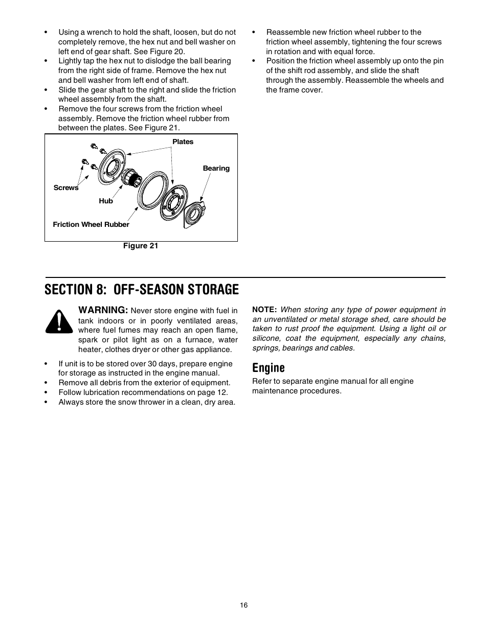 Engine | Troy-Bilt 7524 User Manual | Page 16 / 28