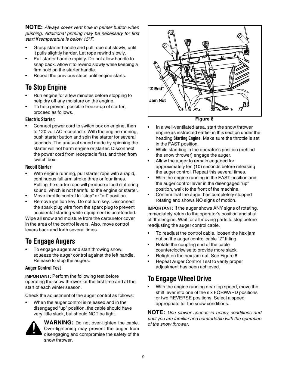 Troy-Bilt 7524 User Manual | Page 9 / 28