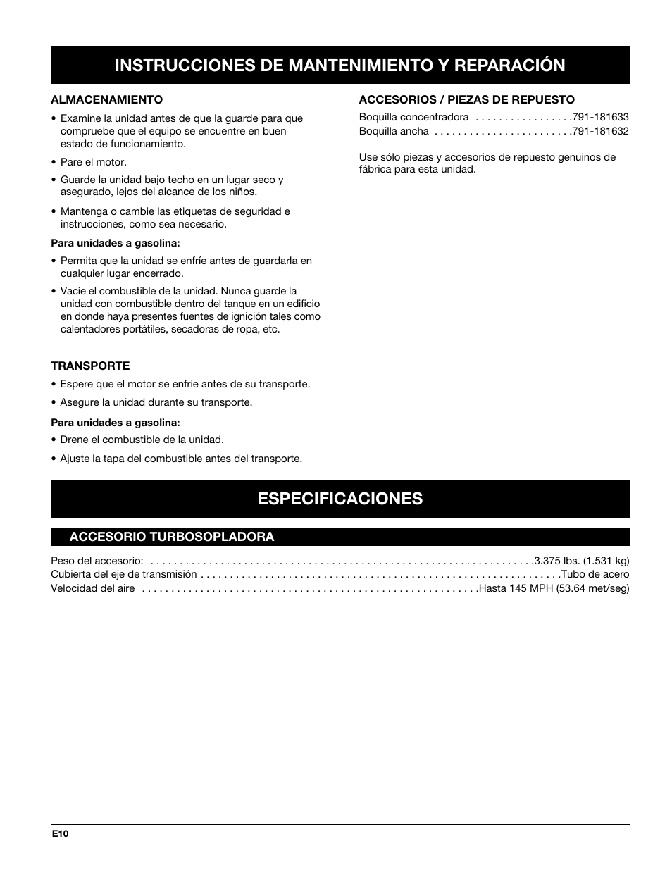 Troy-Bilt TBTB User Manual | Page 34 / 36