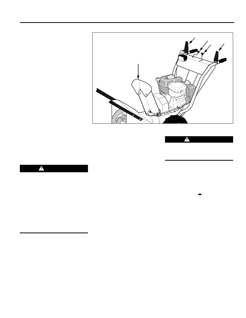 Stopping, Warning | Troy-Bilt 42051 User Manual | Page 13 / 32