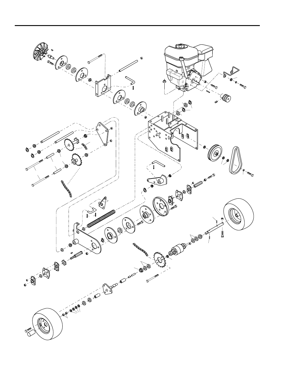 Parts list, Drawing no. 3 | Troy-Bilt 42051 User Manual | Page 28 / 32