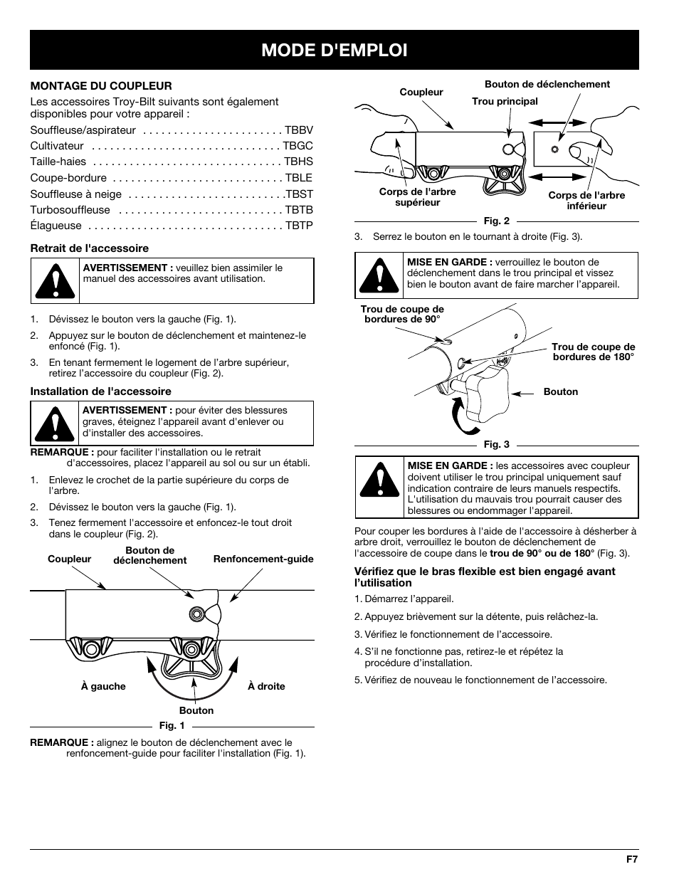 Mode d'emploi | Troy-Bilt 769-00425A User Manual | Page 23 / 48